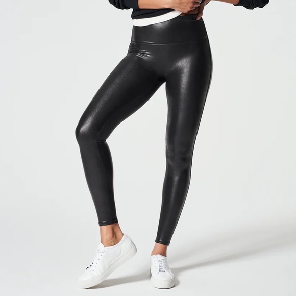 SPANX Pants - Spanx faux leather high rise legging - 1X
